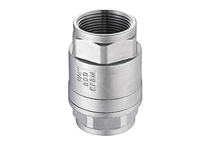 Threaded verticle check valve